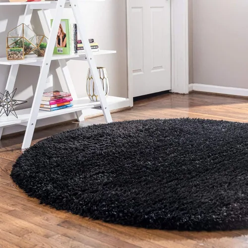 Vista 33 de Rugs.com - Alfombra de la colección Infinity, alfombra de pelo mullido sólida de 2 x 3 pies, color azul Egeo, perfecta para salas de estar