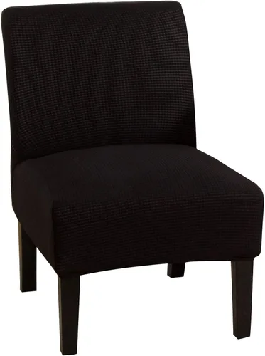 Vista 12 de GULI Funda para silla sin reposabrazos, funda de terciopelo elástico para silla de comedor, funda extraíble para silla con respaldo de ala y fundas