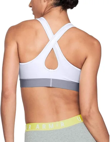 Vista 2 de Under Armour Womens Mid Impact Crossback Sports Bra