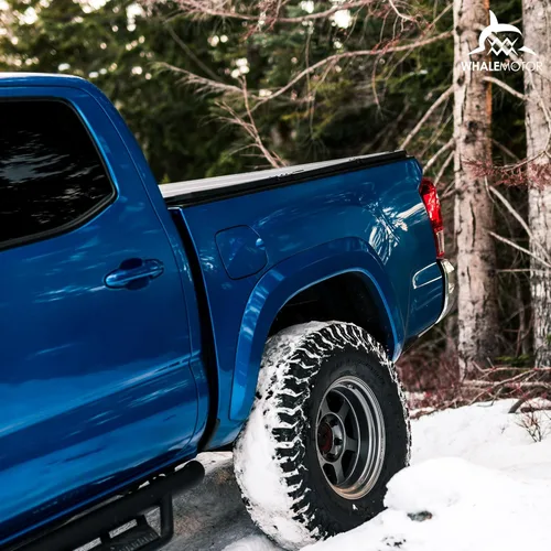 Vista 7 de Cubierta para cama de camioneta plegable dura compatible con Ford Super Duty 6.8 pies de caja estándar, 1999-2025 F250 F350 F-250 F-350