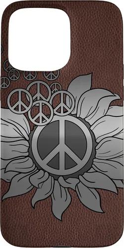 Vista 31 de Sunflower Peace Sign Hippie Hippy Vintage Floral Soul Gift Case for iPhone 17