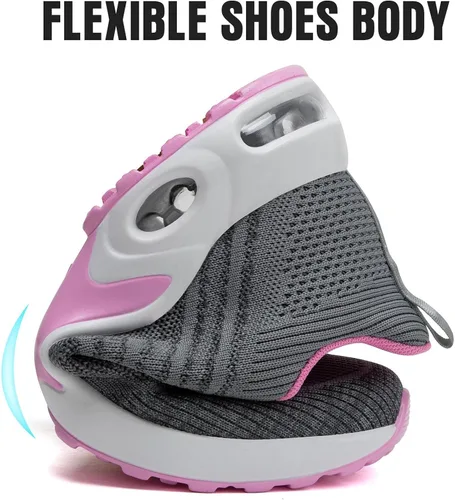 Vista 5 de Mishansha Women's Walking Shoes Lightweight Air Cushion Running Jogging Sneakers