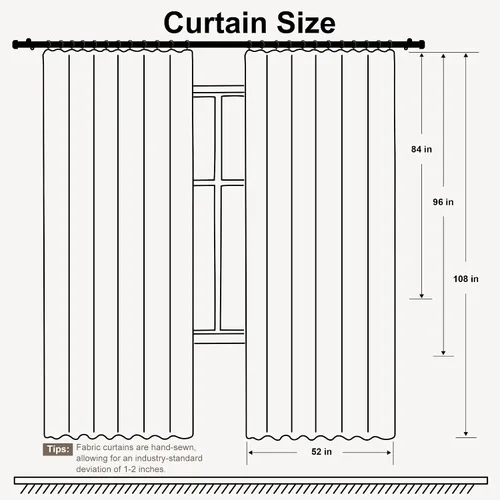 Vista 6 de hoeflife Cortinas opacas para dormitorio, cortinas de oscurecimiento de habitación para sala de estar, cortina de techo para puerta
