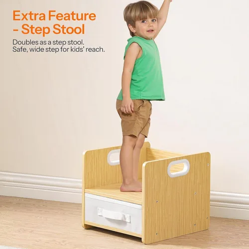 Vista 7 de HOOBRO Juego de mesa y silla de destete, juego de mesa y silla para niños, muebles para niños de 1 a 3 años, mesa y silla para lectura para niños