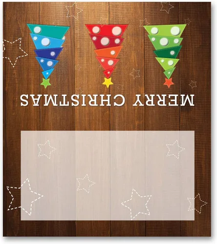 Vista 6 de Stonehouse Collection Tarjetas de lugar de Navidad para coches y árboles, 25 tiendas de campaña de Navidad, tarjetas de lugar (coche y árbol)
