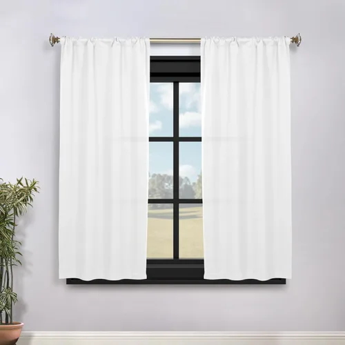 Vista 79 de Superior Cortinas Opacas, Oscurecimiento de Habitación, Dormitorio, Cortinas, Cocina, Acentos de Ventana de Sala de Estar, Bloqueo Solar, Térmico