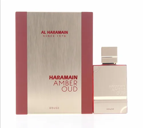 Vista 3 de Al Haramain Amber Oud Rouge - Eau de Parfum en espray unisex, 2 onzas