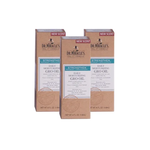 Vista 9 de Dr. MIRACLE 'Feel It Fórmula, fortalecer Daily Hidratante Aceite De Gro, 4 onza Las vitaminas A, D, E con aguacate y aloe vera hidratan el cuero