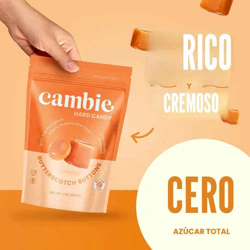 Vista 4 de Cambie caramelo duro sin azúcar envuelto individualmente, 1 libra