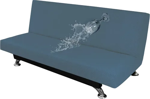 Vista 28 de Easy-Going Funda 100% Impermeable para Futón, Funda de Sofá Impermeable Doble para Futón, Funda de Sofá Jacquard Elástica, Protector de Muebles a