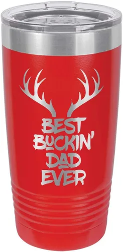 Vista 17 de Best BuCKIN Papá Ever-B - Vaso de bebida con pajita (20 onzas), color negro