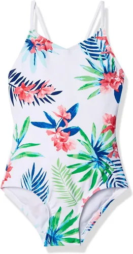 Vista 10 de Kanu Surf Bañador deportivo de una pieza Daisy Beach para niñas Aloha Negro