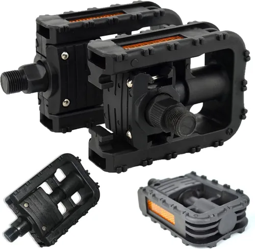 Vista 4 de Bike Pedals, Folding Bike Pedals 9/16'' with Reflective Strips