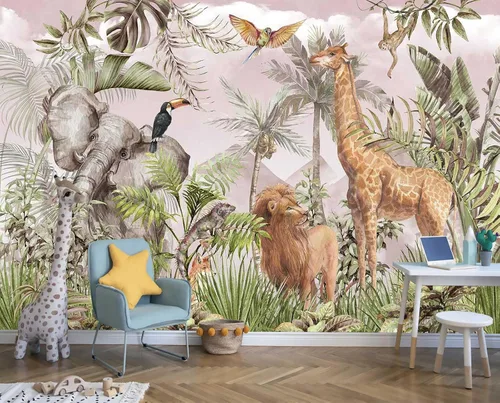 Vista 8 de Reyhui Mural de pared Animales Bosques Pájaros Naturaleza Paisajes 52