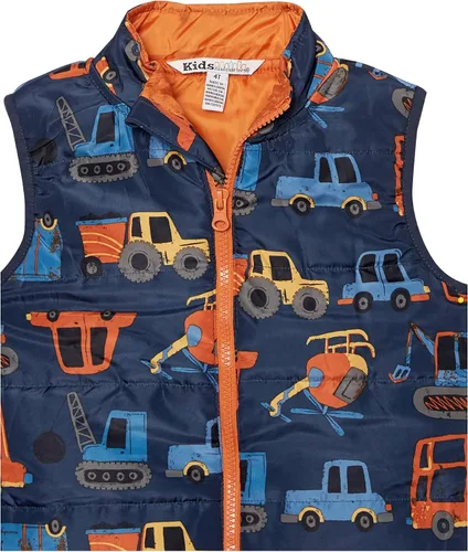 Vista 5 de Kids Headquarters Conjunto de chaleco de 3 piezas para bebé niño, Farina HeatherPrintCarmelize
