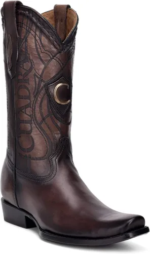 Vista 2 de Cuadra Botas occidentales para hombre en cuero genuino marrón Metálico marrón