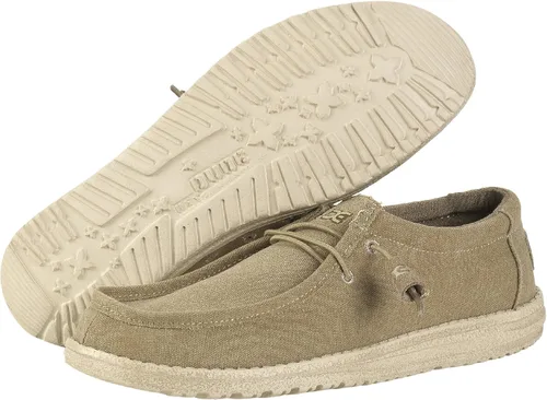 Vista 3 de Hey Dude Wally - Calzado de gamuza para hombre, Beige, 8