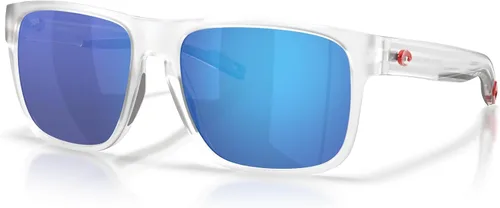 Vista 25 de Costa Man - Gafas de sol con montura negra mate, lentes de espejo verde, 2.323 in