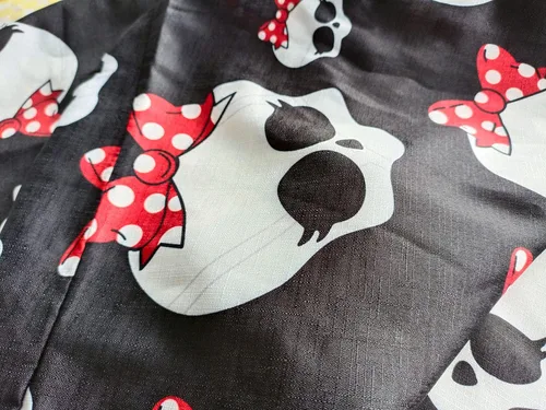 Vista 45 de PAODIKUAI Overol casual con estampado de calavera para mujer, overol suelto con bolsillos