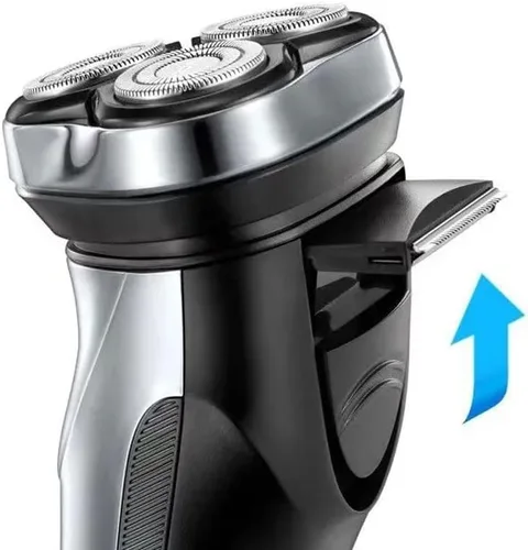 Vista 3 de Maquinilla de afeitar eléctrica para hombres, afeitadoras eléctricas para hombres impermeables en húmedo y seco, maquinillas de afeitar eléctricas