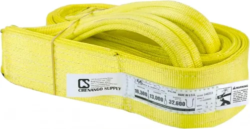Vista 17 de DD Sling. Correa de 2 capas para levantamiento, de red de nylon, de doble ojal. Muy resistente (900 tejidos).Capacidad de carga vertical
