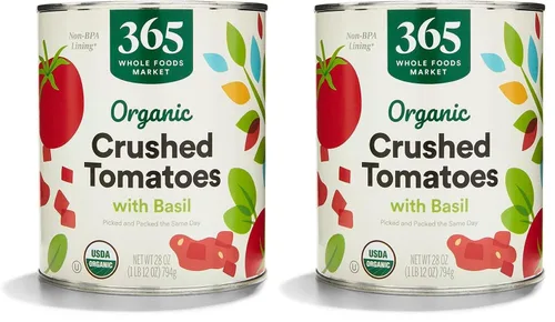 Vista 6 de 365 by Whole Foods Market, Tomates triturados orgánicos con albahaca, 28 onzas