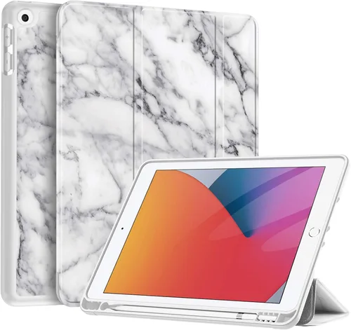 Vista 14 de Fintie Funda delgada para iPad de 9ª / 8ª / 7ª generación de 10.2 pulgadas Tri-Fold Stand, Flexible Soft TPU Back Cover, Viewing & Typing Angles