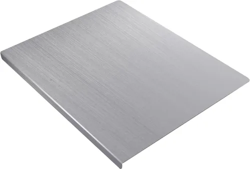 Vista 8 de Tabla de cortar extra grande de acero inoxidable, tabla de hornear, tabla de cortar pesada para cocina, tabla de pastelería para carne, verduras
