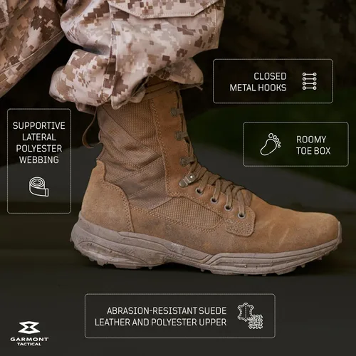 Vista 4 de GARMONT TACTICAL T8 NFS 670 T.A.A. Military Combat Boots for Men and Women, Army, Air Force, T.A.A., AR670-1 and GSA Compliant Footwear