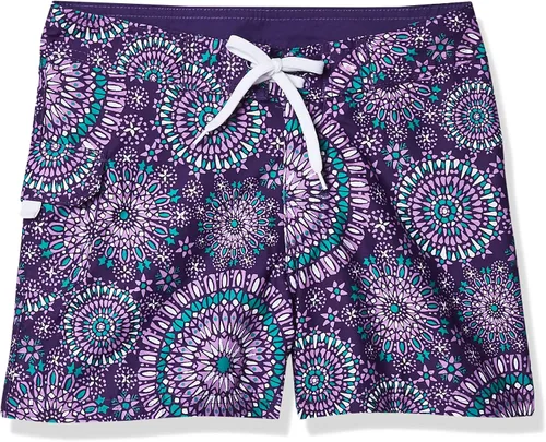 Vista 11 de Kanu Surf Sassy UPF 50+ - Pantalón corto de traje de baño de secado rápido para niña Alania Verde Floral