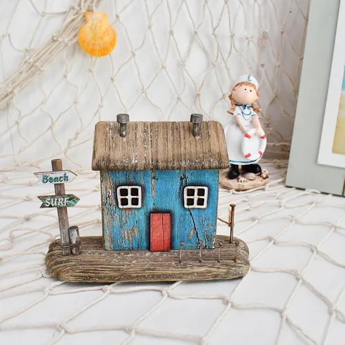 Vista 5 de Decoración náutica, letrero de madera para faro de mesa costera, centro de mesa costera, decoración temática de playa, decoración decorativa de Casa
