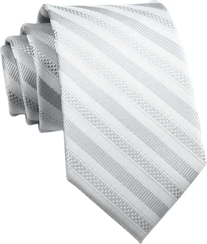 Vista 85 de Secdtie Corbata clásica de seda tejida jacquard a rayas para hombre