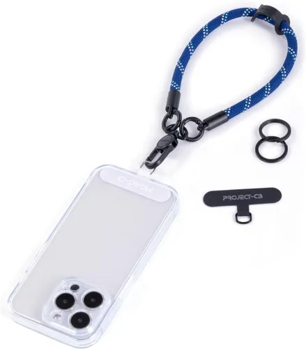 Vista 15 de 1 correa de muñeca para teléfono, 2 correas para teléfono, correa de muñeca para teléfono, llavero, llavero (negro)