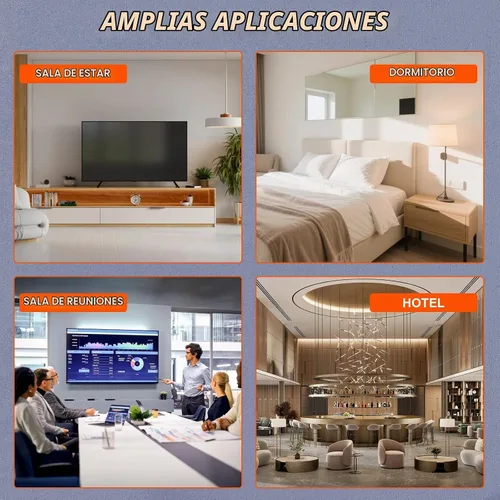 Vista 9 de Kit de organización de cables de pared, kit de pared para ocultar cables de TV con placa de pared de cepillo y cable de 9.8 pies, 2 salidas de CA