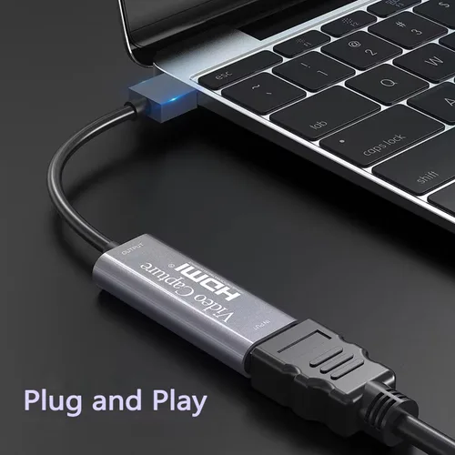 Vista 2 de Tarjeta de Captura de Video, Tarjeta de Grabación de Video Maravillosa 4K HDMI a 1080P USB C para Transmisión de Juegos, Grabador de TV