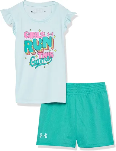 Vista 64 de Under Armour baby-girls Ua Terrazzo Leopard Heart SetShort Set