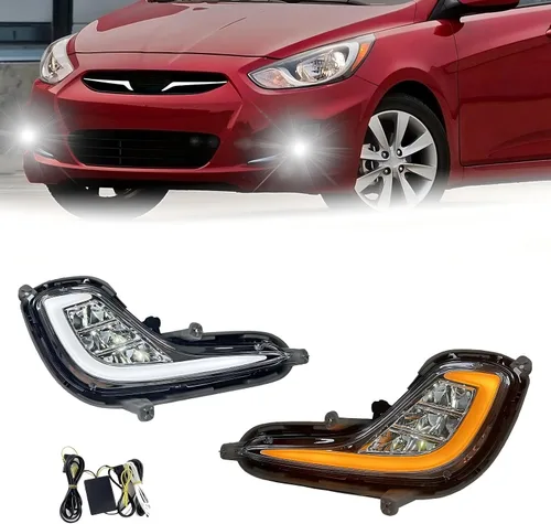 Vista 13 de Boxlight - Luces antiniebla compatibles con Hyundai Santa Fe 2007 2008 2009, un par de luces antiniebla con lente transparente para parachoques