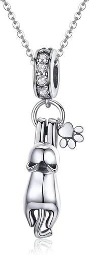 Vista 7 de Lindo dije colgante de gato apto para pandora, pulsera, collar, regalos para mujeres