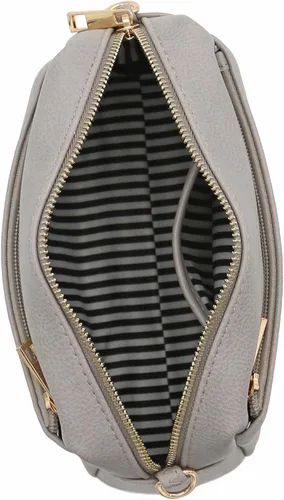 Vista 44 de FashionPuzzle Triple Zip Small Crossbody Bag