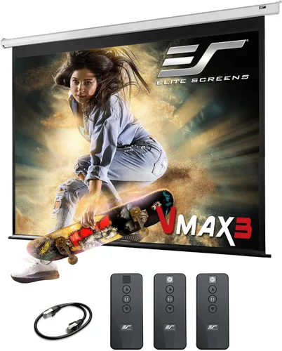 Vista 10 de Elite Screens VMAX 3 125" 16:9 Pantalla de proyector motorizada VMAX125UWH3 Negro