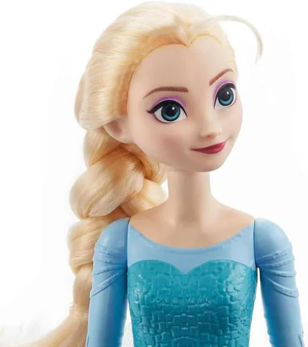 Vista 3 de Mattel Muñecas Disney Princess, Muñeca posable de Elsa de moda con ropa y accesorios característicos, juguetes de la película Frozen de Disney