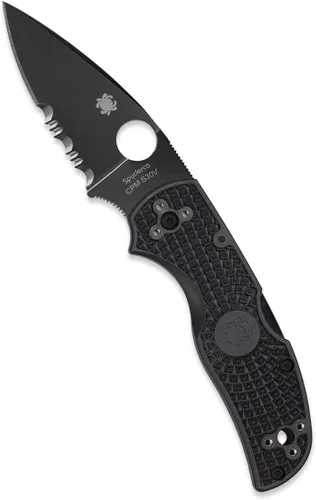 Vista 14 de Spyderco C41 Native 5 Signature - Cuchillo plegable con hoja de acero CPM S30V de 2.95" y mango FRN ligero, Gris Gris, 6.95" Longitud total, 2.95