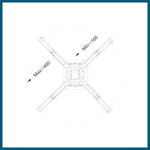 Vista 8 de QualGear Pro-AV QG-KIT-CA-3IN-W Kit de montura adaptadora accesoria para proyector para colgarlo del techo, 3" a 1.5", blanco, Blanco