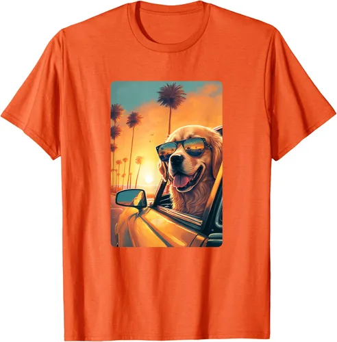 Vista 81 de Golden Retriever - Camiseta divertida de Golden Retriever con lentes, Negro