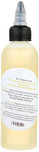 Vista 2 de Organic Hair Solution - Juego de suero para el crecimiento del cabello y la barba para hombre: para cabello más fuerte, más grueso y largo, aceite