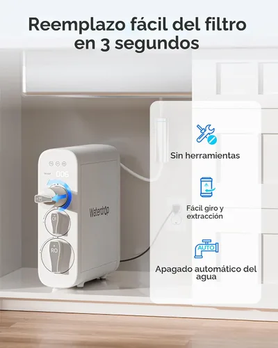 Vista 6 de Waterdrop Filtro G3-N3CB, repuesto para sistema G3-W y G3P600 y G3P800 RO