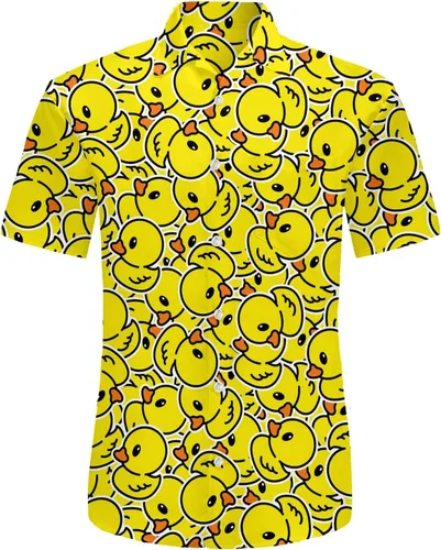 Vista 2 de Camisas de los años 80 para hombre, divertido traje vintage de los años 90 para hombres, camisas hawaianas abotonadas para fiesta de los años 90