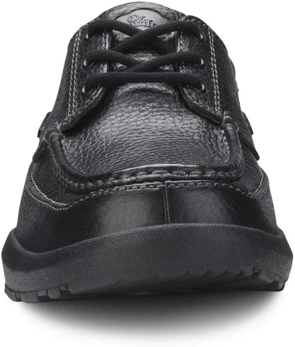 Vista 7 de Dr. Comfort Patrick - Zapatos náuticos terapéuticos para hombre, con parte superior de cuero, para diabéticos