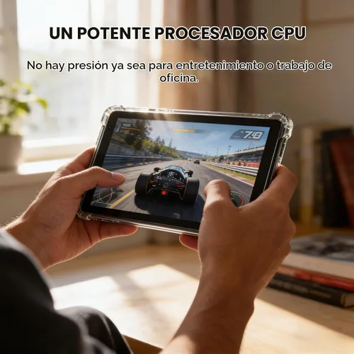Vista 3 de NOVOJOY Tablet de 7 pulgadas con funda, Android 14 Tablet PC, 32 GB de almacenamiento de 8 GB de RAM Tabletsa procesador de cuatro núcleos Android