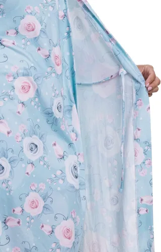 Vista 4 de MOMMY O CLOCK Maternity Robe for Hospital - Labor, Delivery & Nursing Gown for Women